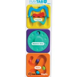 PlayTab Tiles 3-Pack: Flippy, Loopy Beads & Numbers Sensory Set