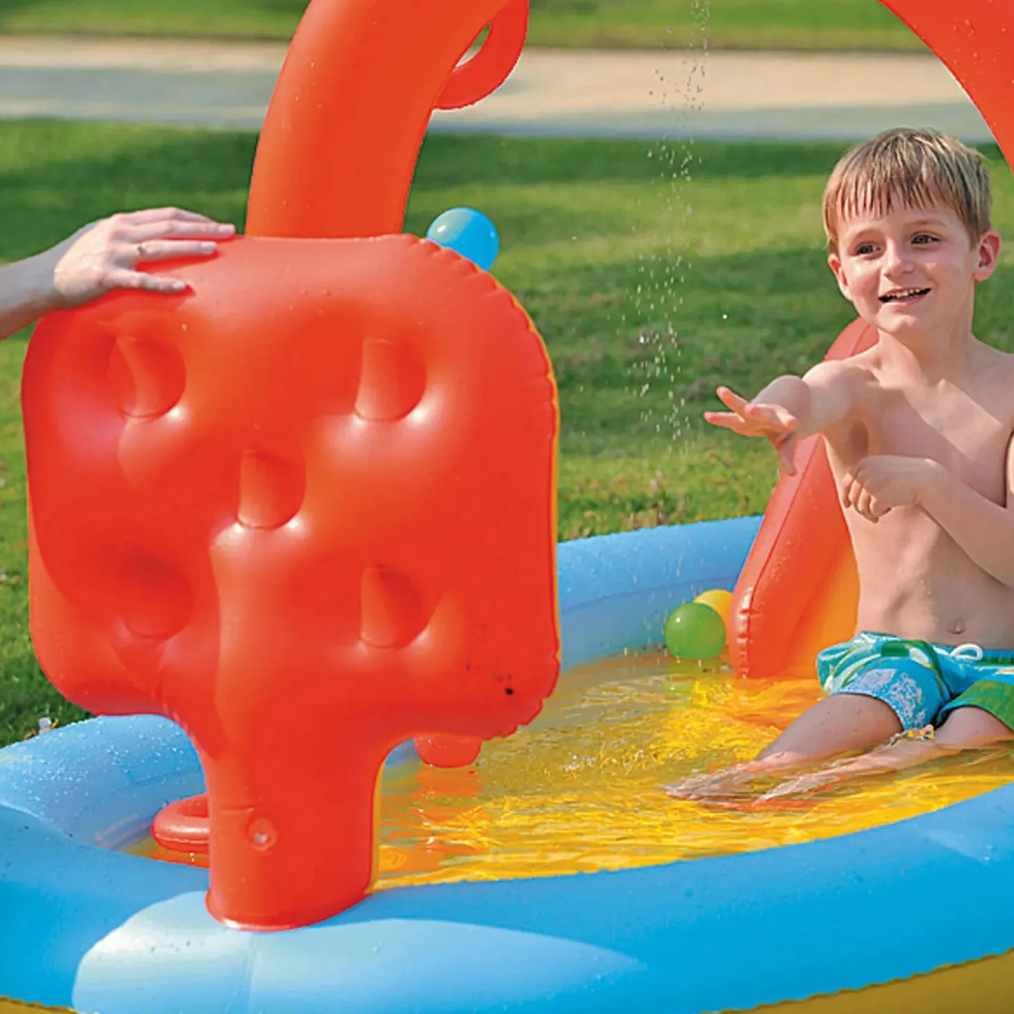 Pool Central - 7ft Inflatable Children's Interactive Water Play Center
