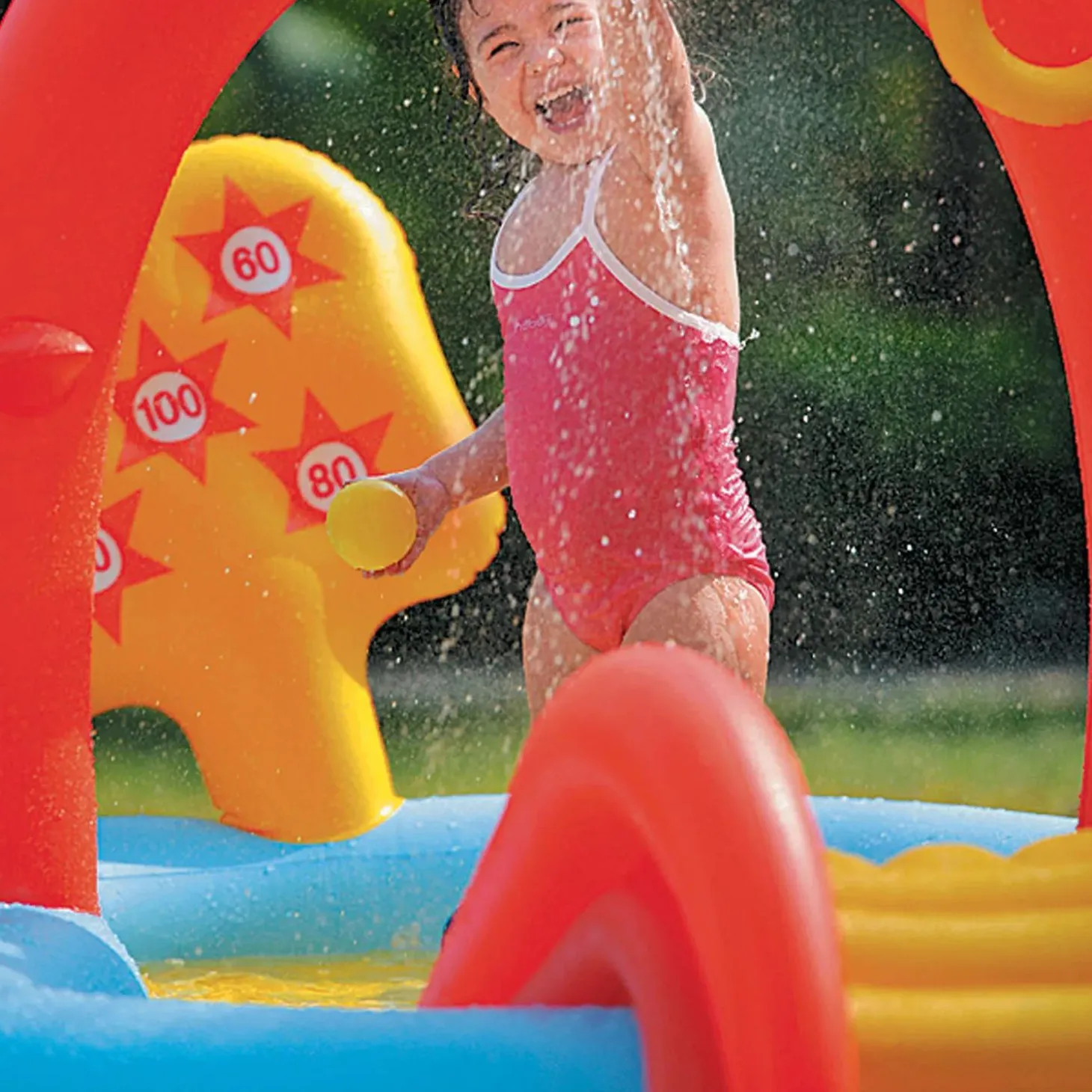 Pool Central - 7ft Inflatable Children's Interactive Water Play Center