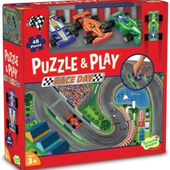 Puzzle & Play: Race Day Floor Puzzle
