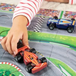 Puzzle & Play: Race Day Floor Puzzle