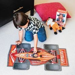 Racecar Shaped Floor Puzzle