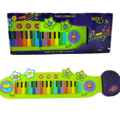 Rainbow Rock and Roll It Junior Piano & Drum Set