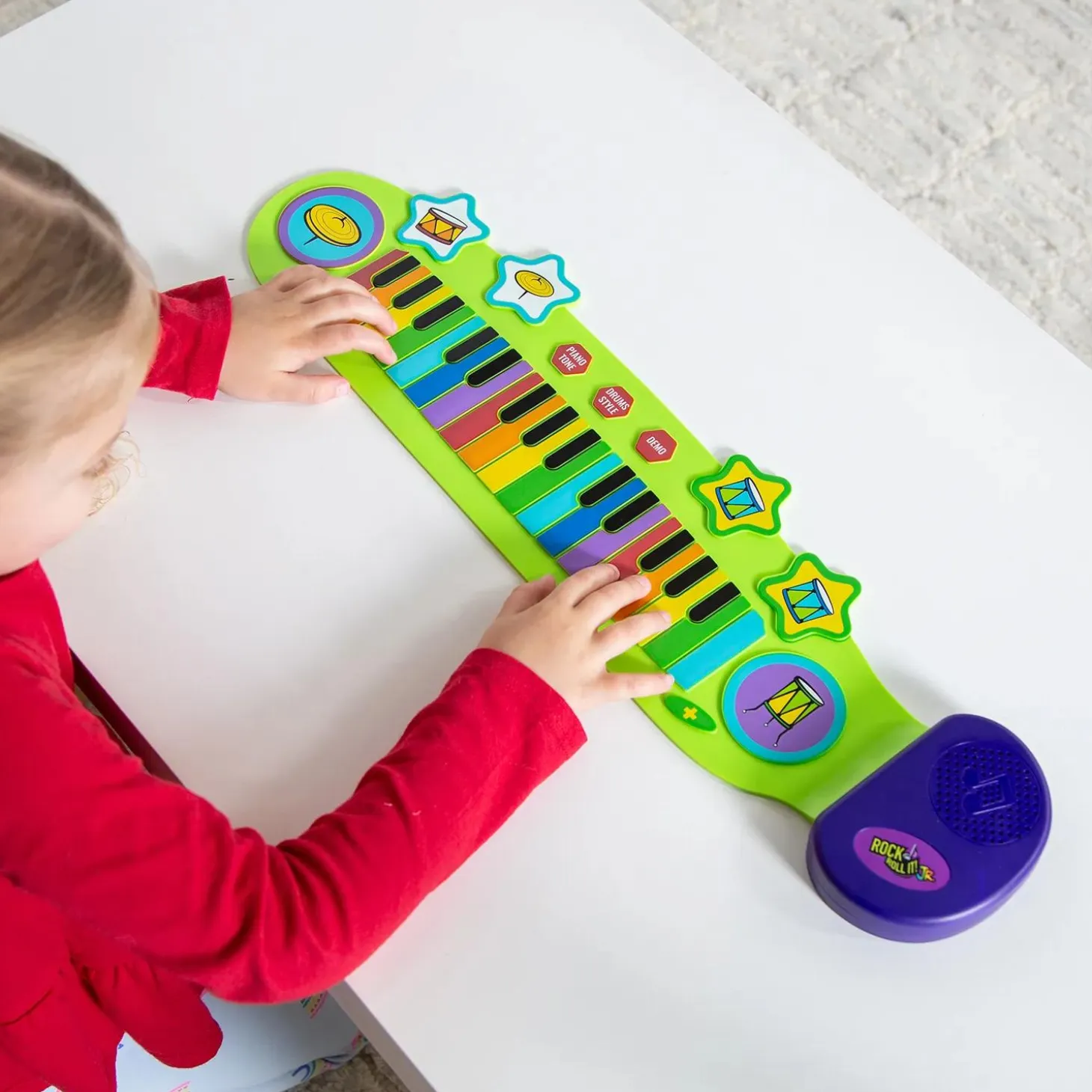 Rainbow Rock and Roll It Junior Piano & Drum Set