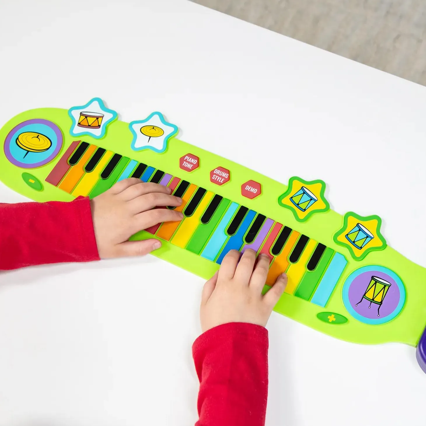Rainbow Rock and Roll It Junior Piano & Drum Set