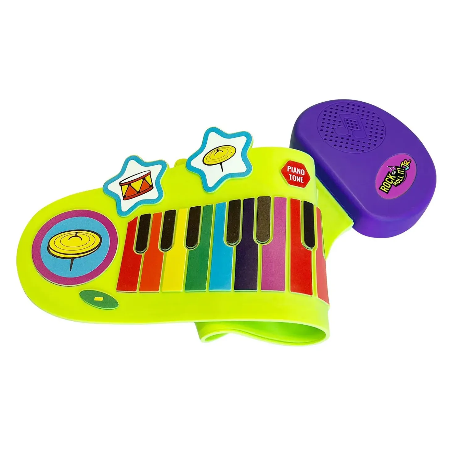 Rainbow Rock and Roll It Junior Piano & Drum Set