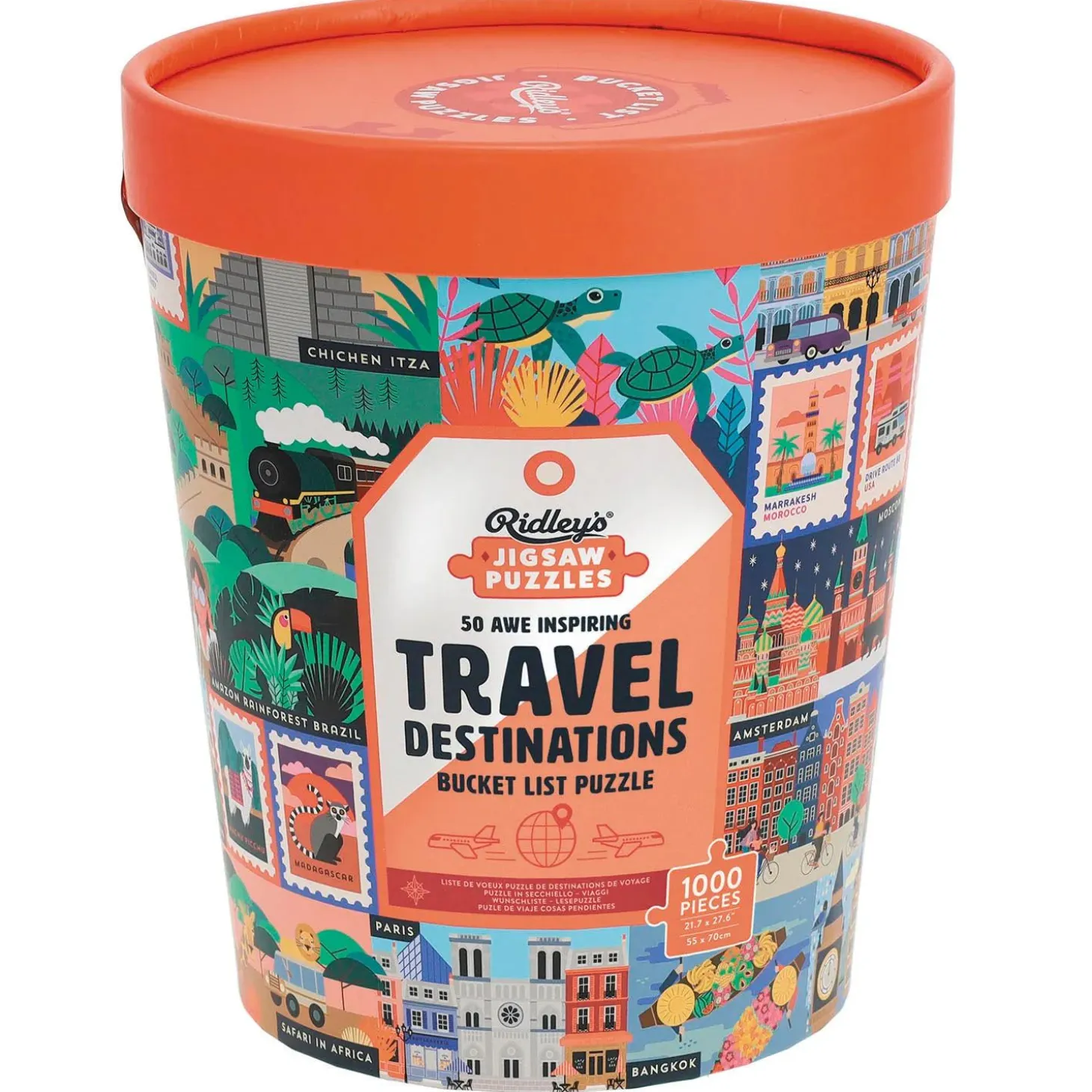 Ridley’s Awe-Inspiring Travel Destinations 1,000-Piece Jigsaw Puzzle