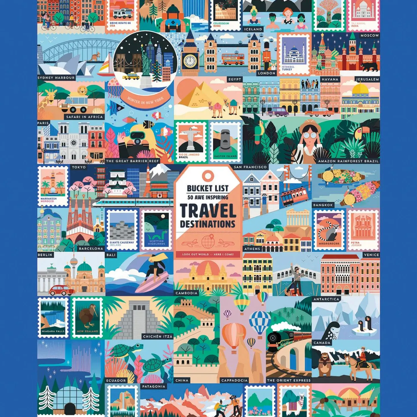 Ridley’s Awe-Inspiring Travel Destinations 1,000-Piece Jigsaw Puzzle