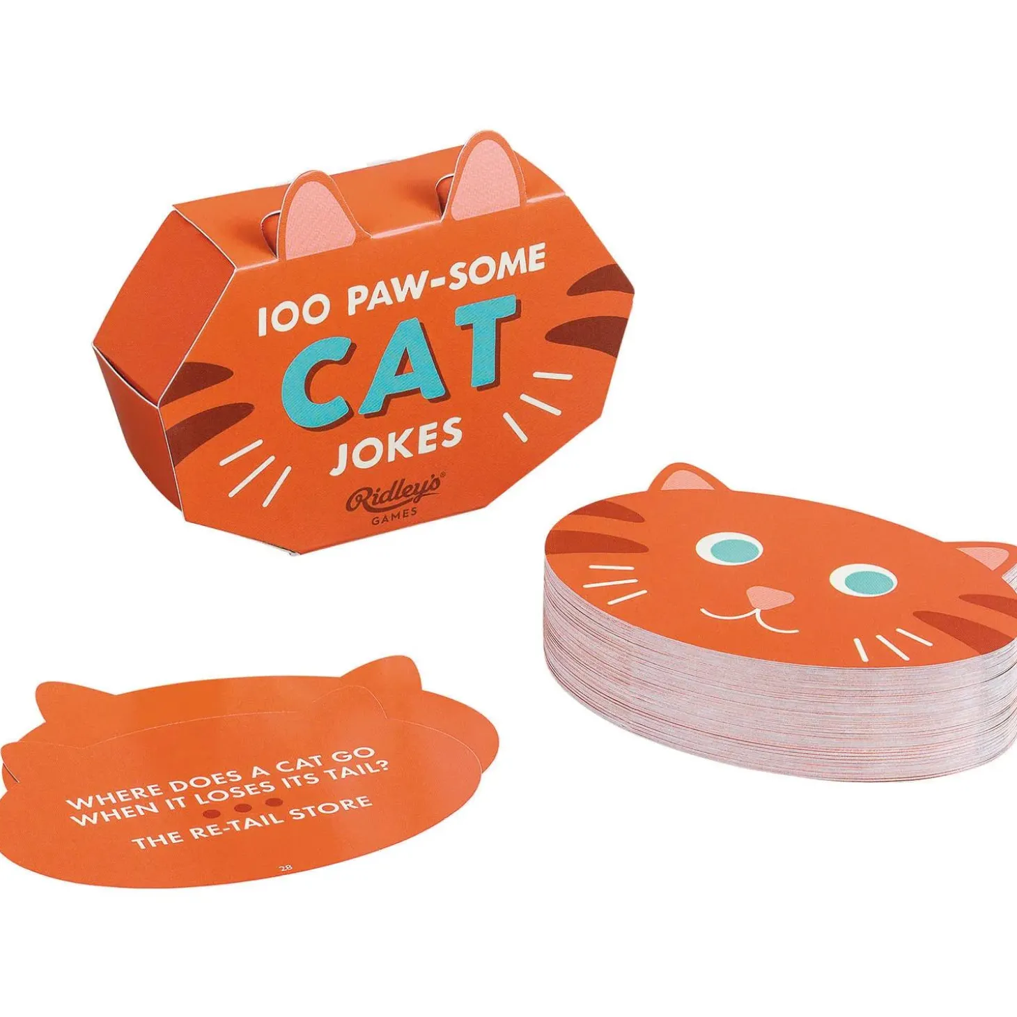 Ridley's 100 Paw-some Cat Joke Cards