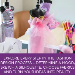 Run the Runway Fashion Design Kit – Creative Dress Styling & Sketching Set for Kids