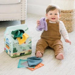Sensory Sprouts Peek & Pull Baby Tissue Box Toy