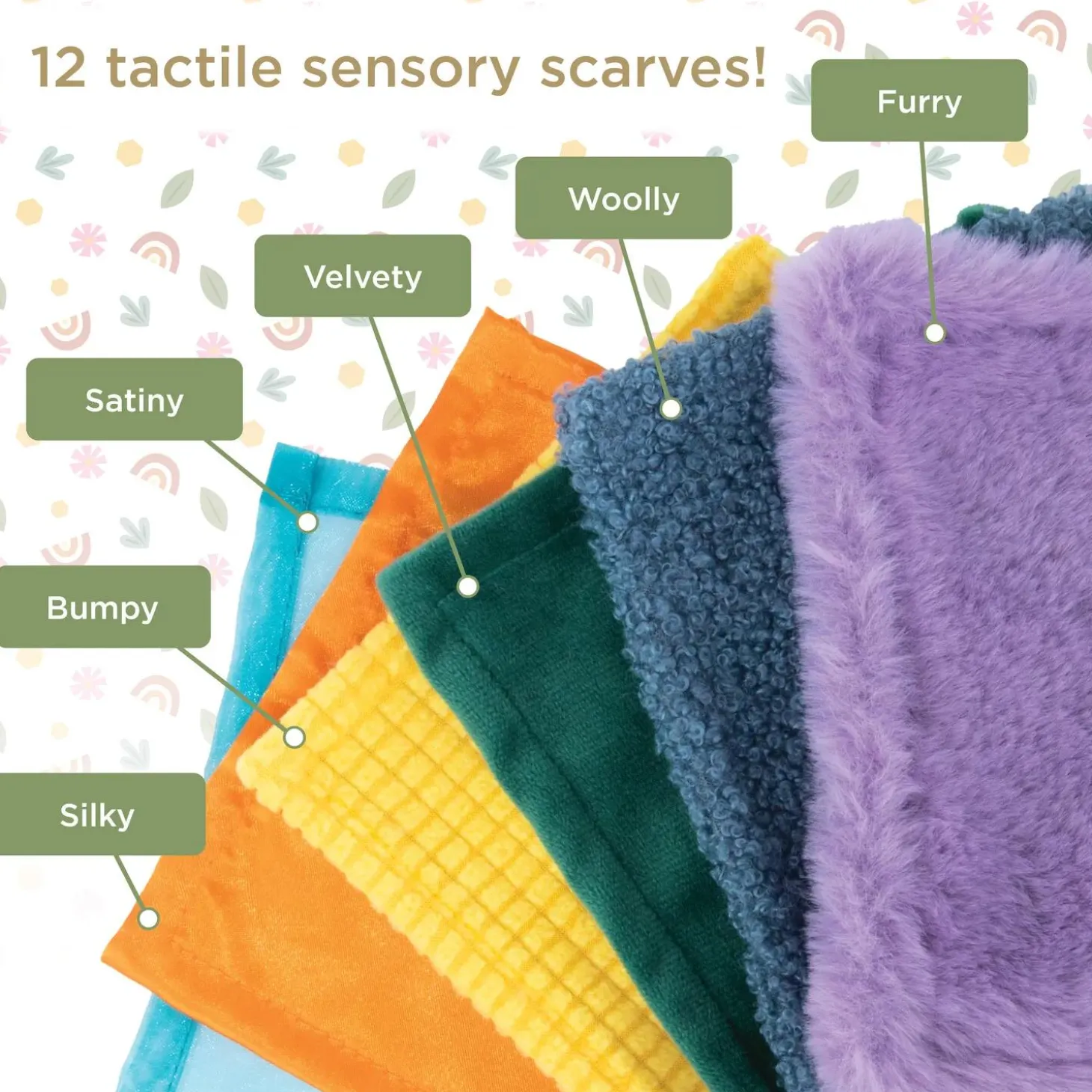 Sensory Sprouts Peek & Pull Baby Tissue Box Toy