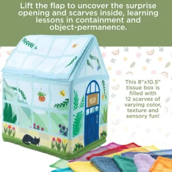 Sensory Sprouts Peek & Pull Baby Tissue Box Toy