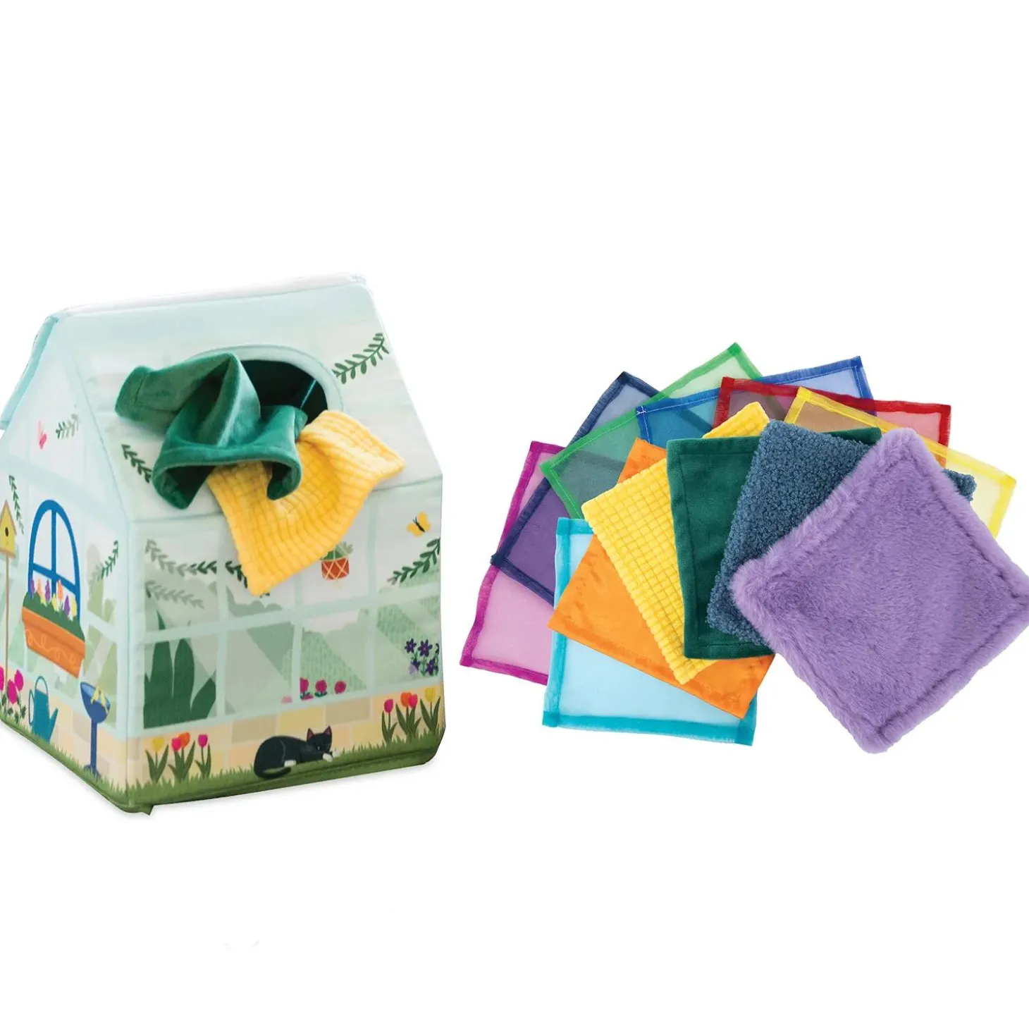 Sensory Sprouts Peek & Pull Baby Tissue Box Toy