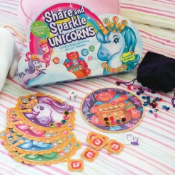Share and Sparkle Unicorns Peaceable Kingdom Cooperative Board Game