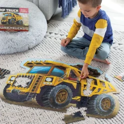 Shiny Dump Truck Floor Puzzle