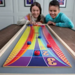 Shuffleboard/Curling 2-in-1 Tabletop Game