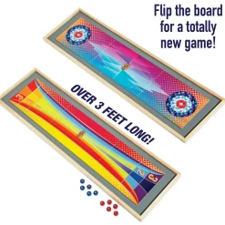 Shuffleboard/Curling 2-in-1 Tabletop Game