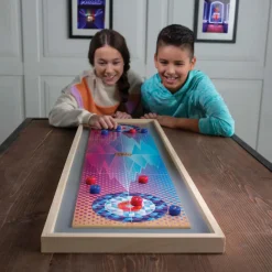 Shuffleboard/Curling 2-in-1 Tabletop Game