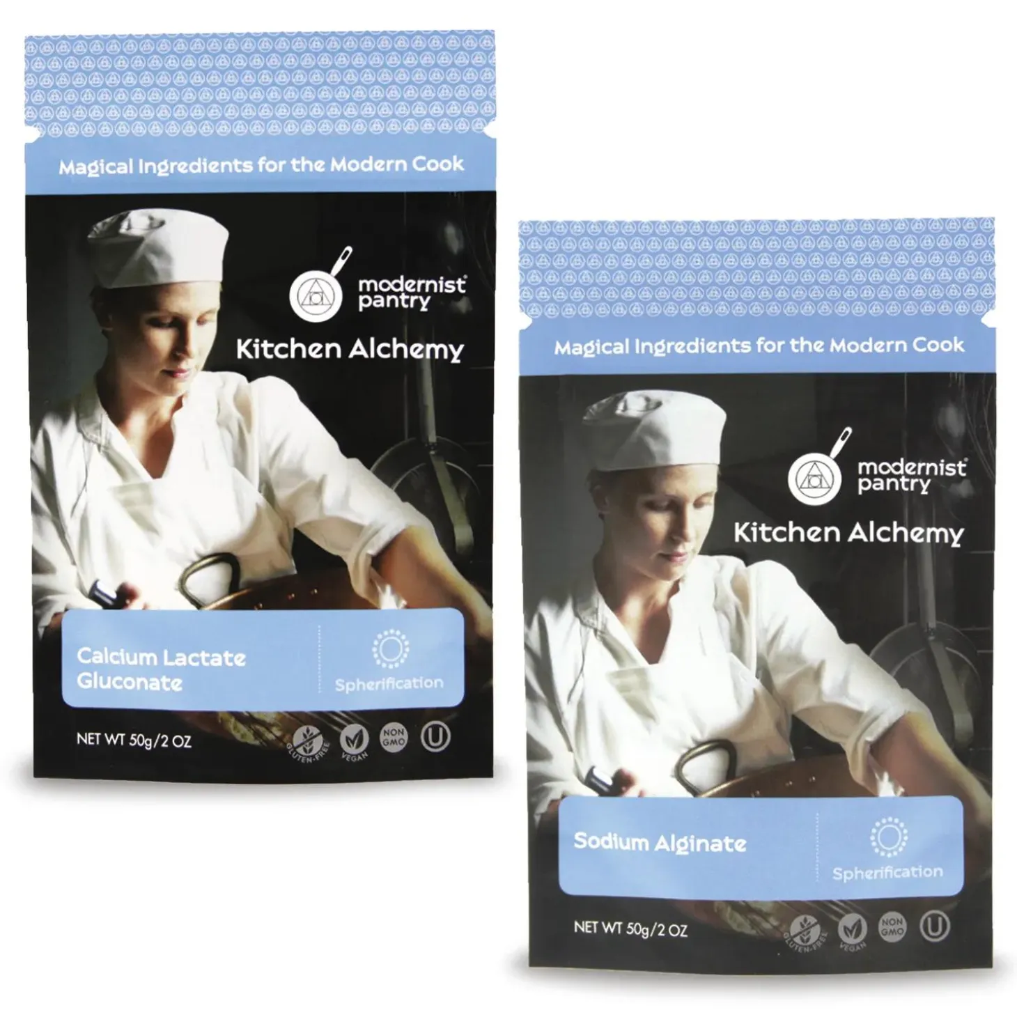 Sodium Alginate & Calcium Lactate: Set of 2