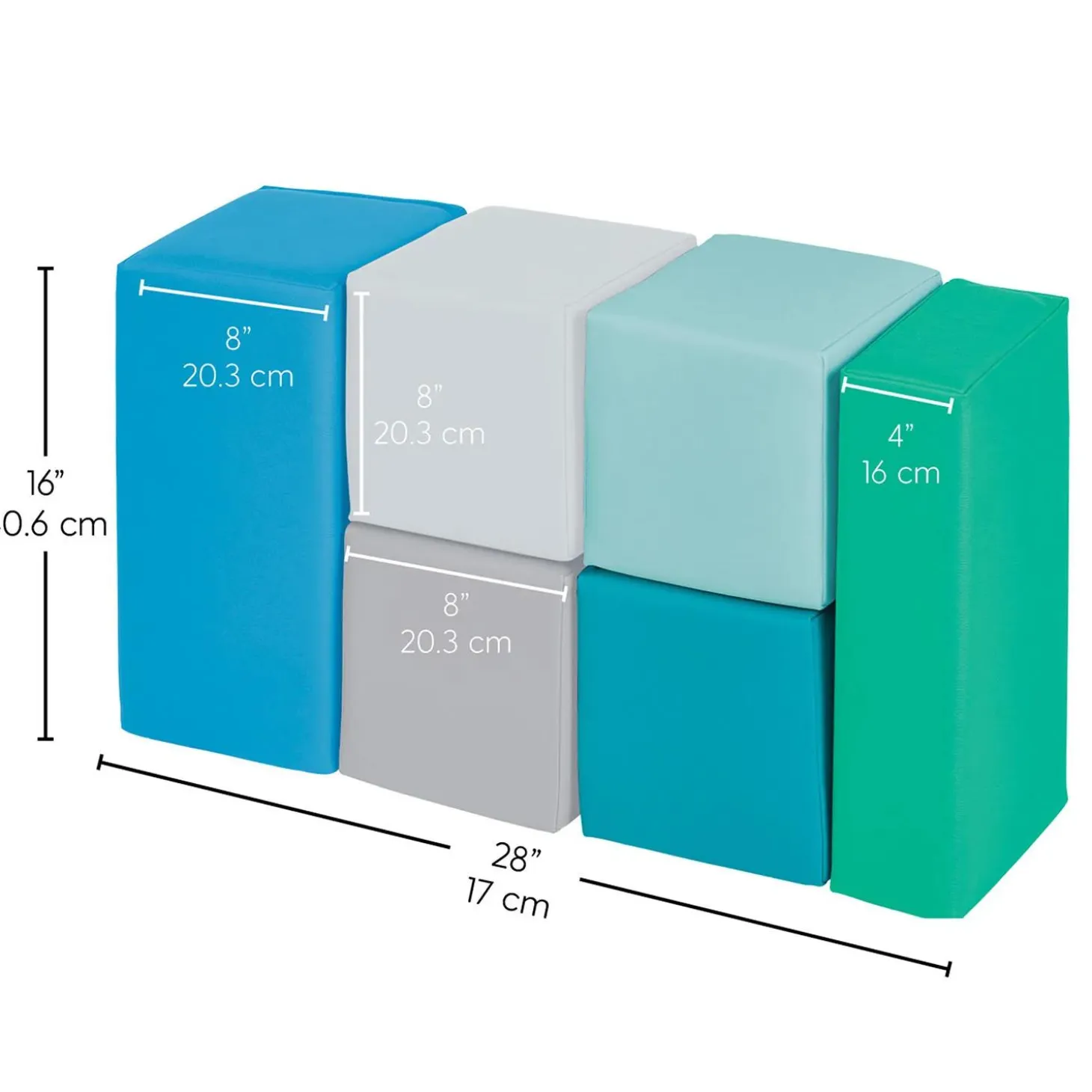 SoftScape Big Block Set, 6-Piece - Contemporary