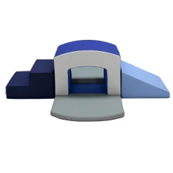SoftScape Playtime Tunnel Climber Plus - Navy/Powder Blue