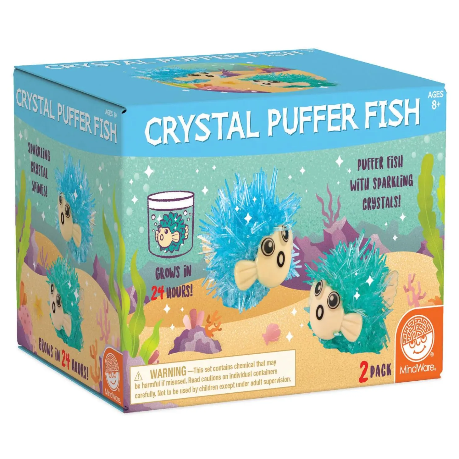 Sparkle Formations: Crystal Puffer Fish