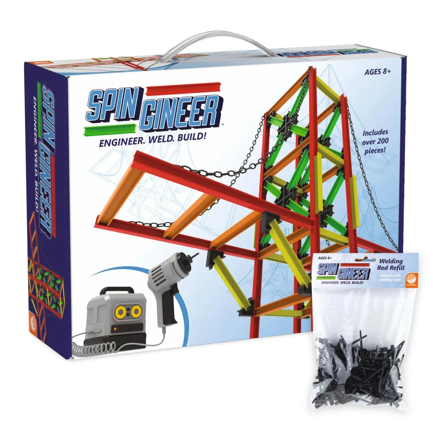Spin-Gineer Construction Kit & Bulk Refill Rods Set