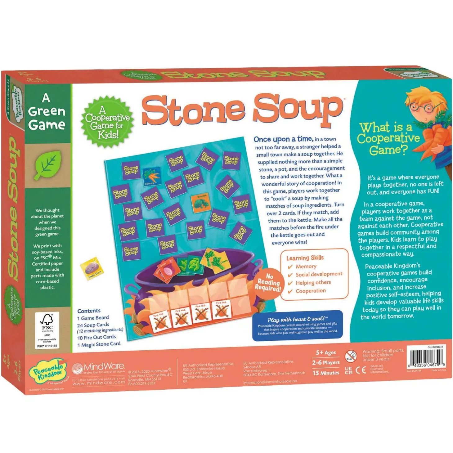 Stone Soup™ Peaceable Kingdom Cooperative Board Game