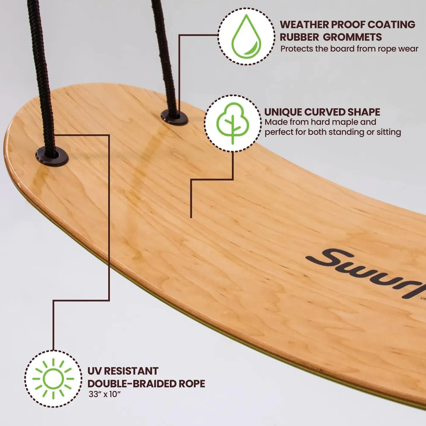 Swurfer Stand-Up Tree Swing