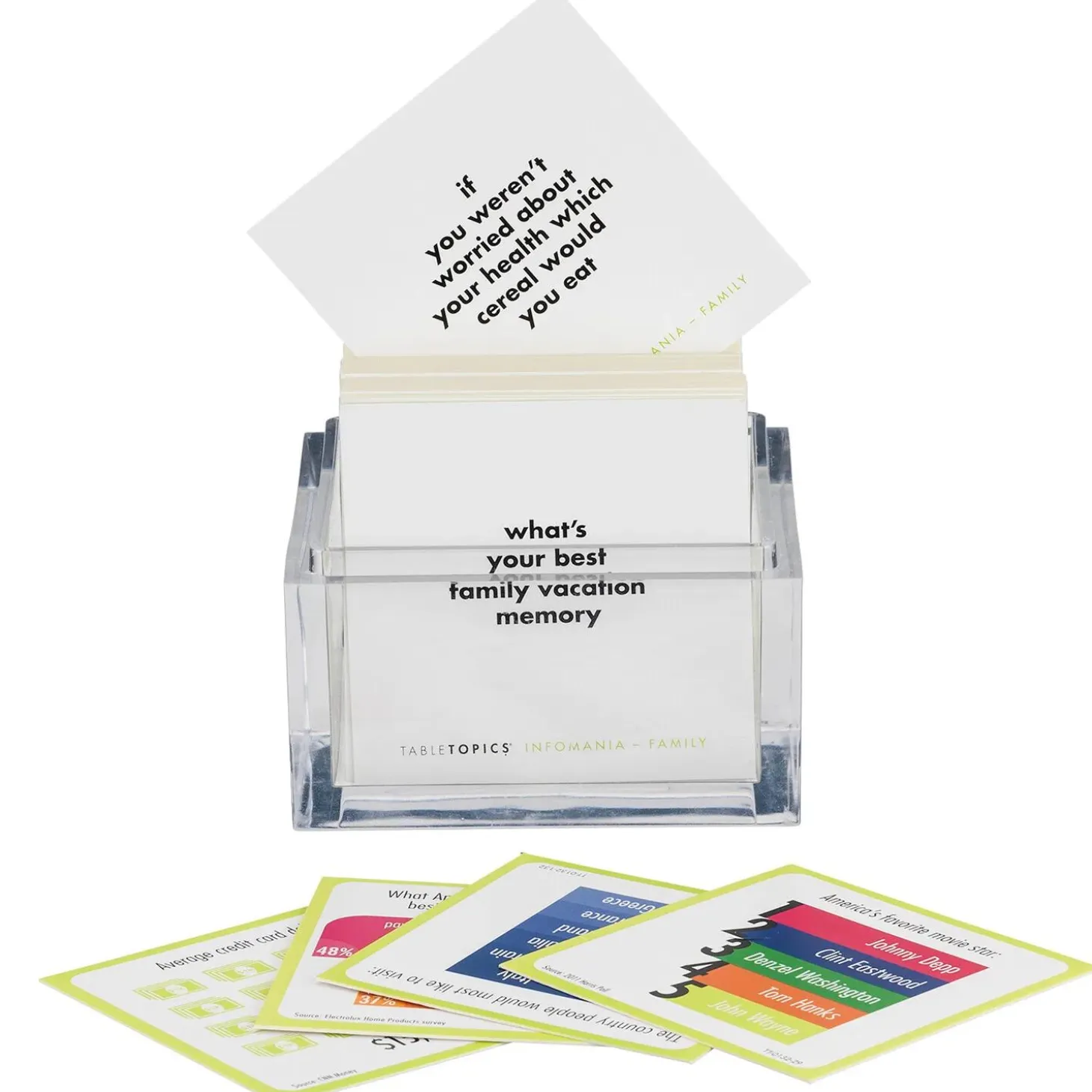 TableTopics Conversation Starter Cards: Infomania Family