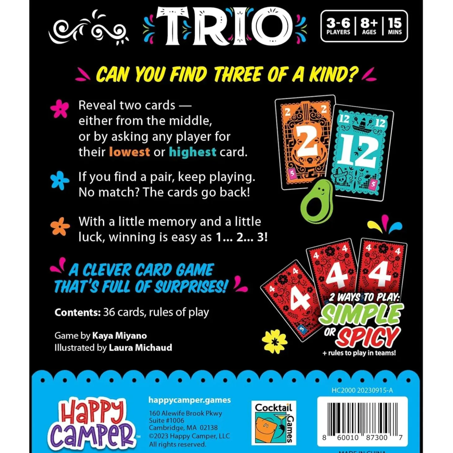 Trio Card Game