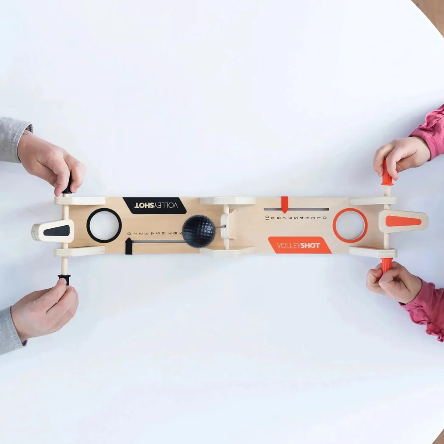 VolleyShot – Wooden 2-Player Tabletop Skill Game