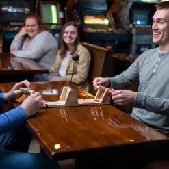 VolleyShot – Wooden 2-Player Tabletop Skill Game