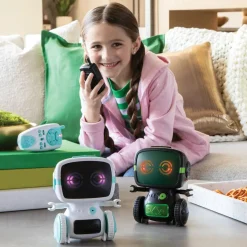 Walkie Talkie Robot: White & Teal