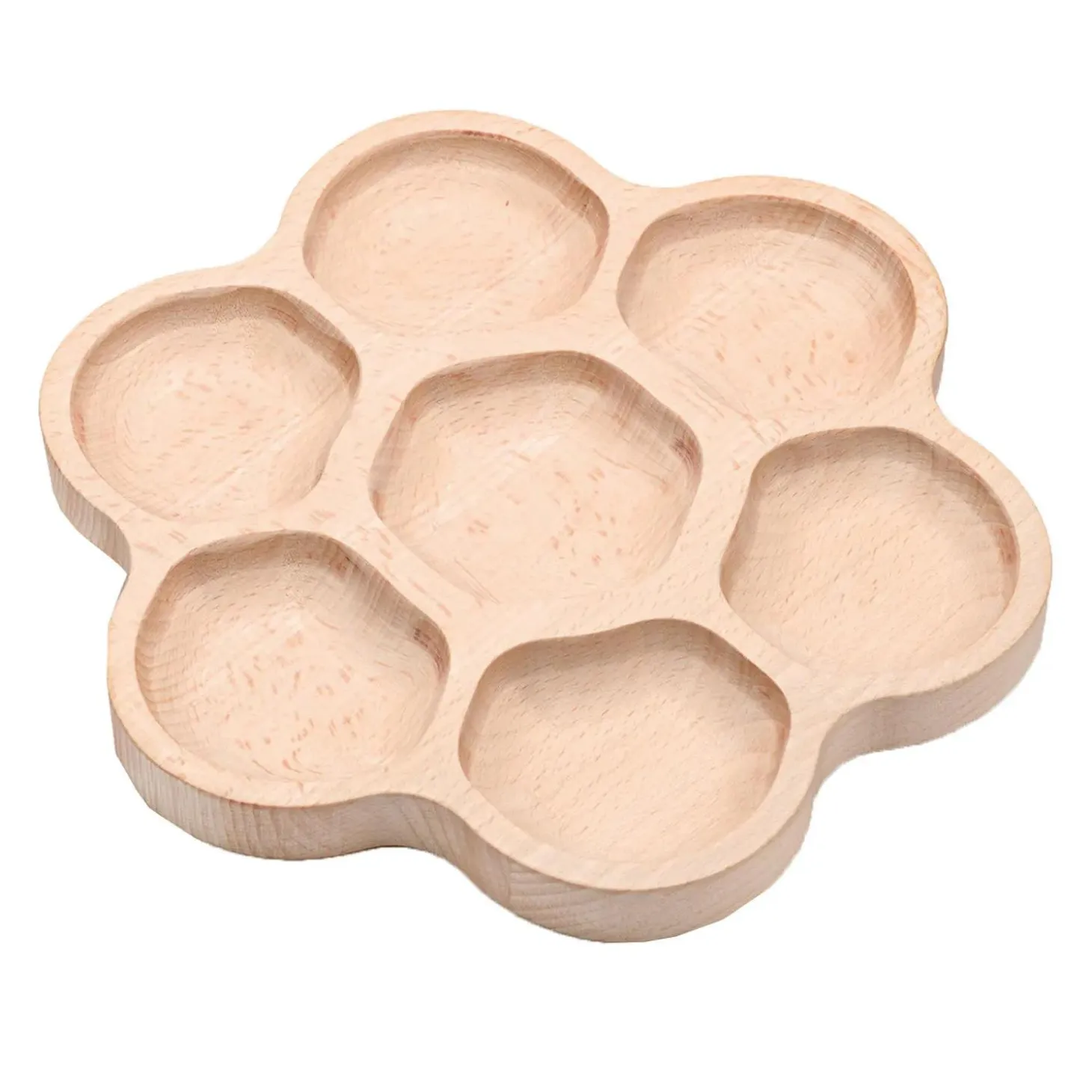 Yellow Door Natural Flower Tactile Sorting Tray, 6-Section